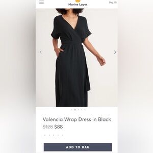 Marine layer Valencia wrap dress